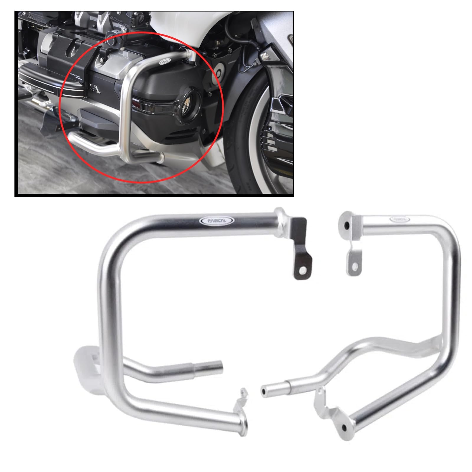 Panical Motorcycle for Honda 2018-2026 Goldwing GL1800 F6B Dct Silver Bumper GL 1800 B Highway Engine Guard Crash Frame Protection Bars