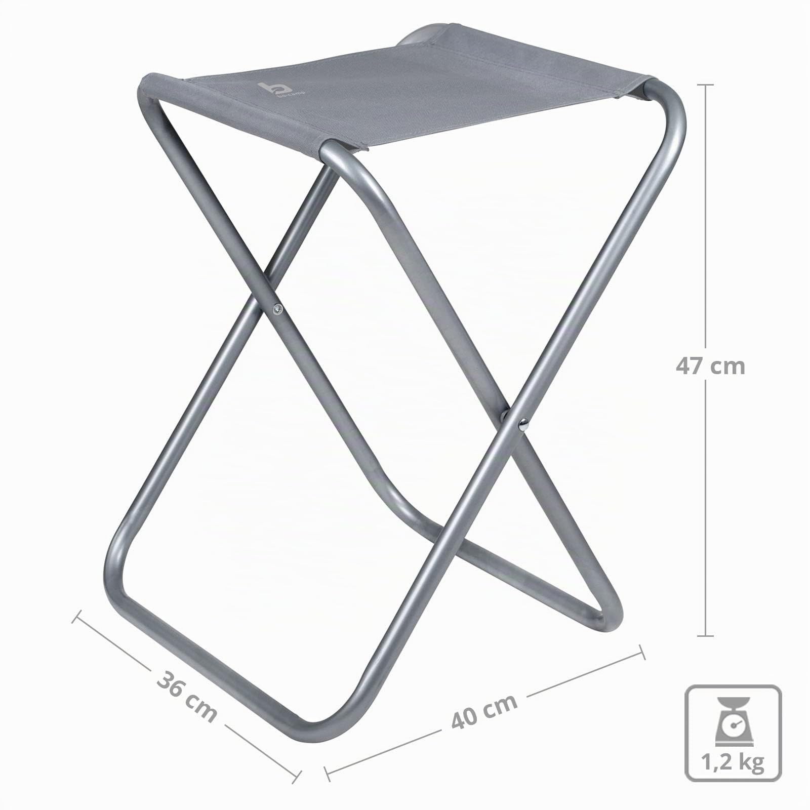 Camp-Gear - Hocker aus Stahl