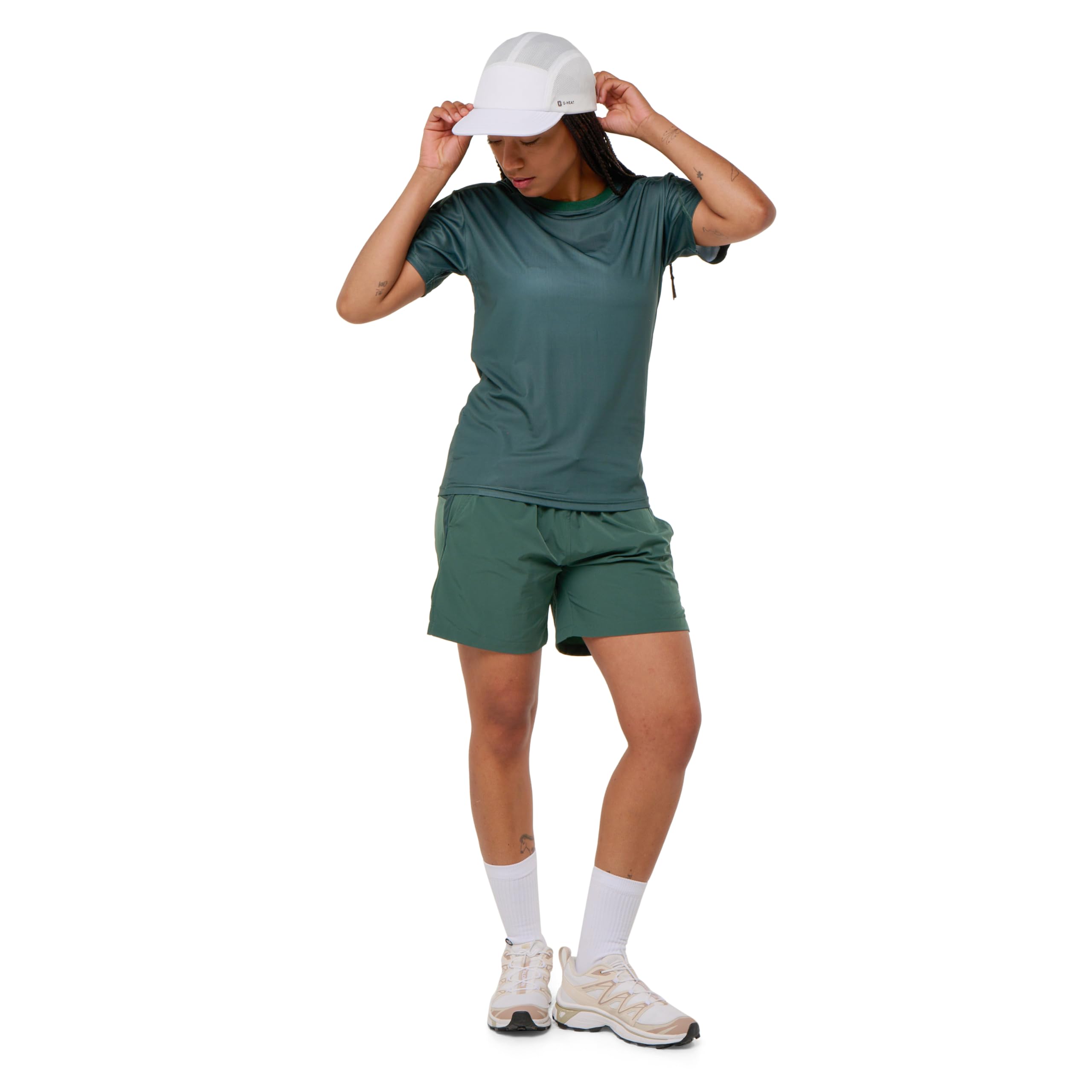 G-HEAT – Short Sport Femme Rafraîchissant | Effet Fraîcheur Immédiate et Continue | Anti-UV | Coupe Ajustable | Idéal Sport & Outdoor
