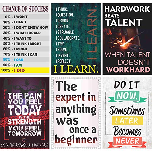 Image of Giant Innovative Bamboo Quote Poster, Multicolour, 12 X 18 Inch