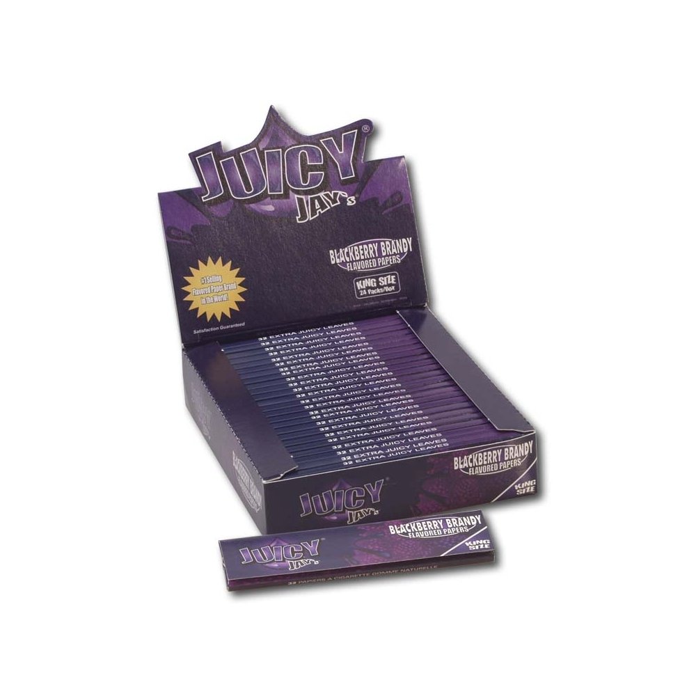 'Juicy Jay's' KS Cigarette Paper Slim 'Blackberry'