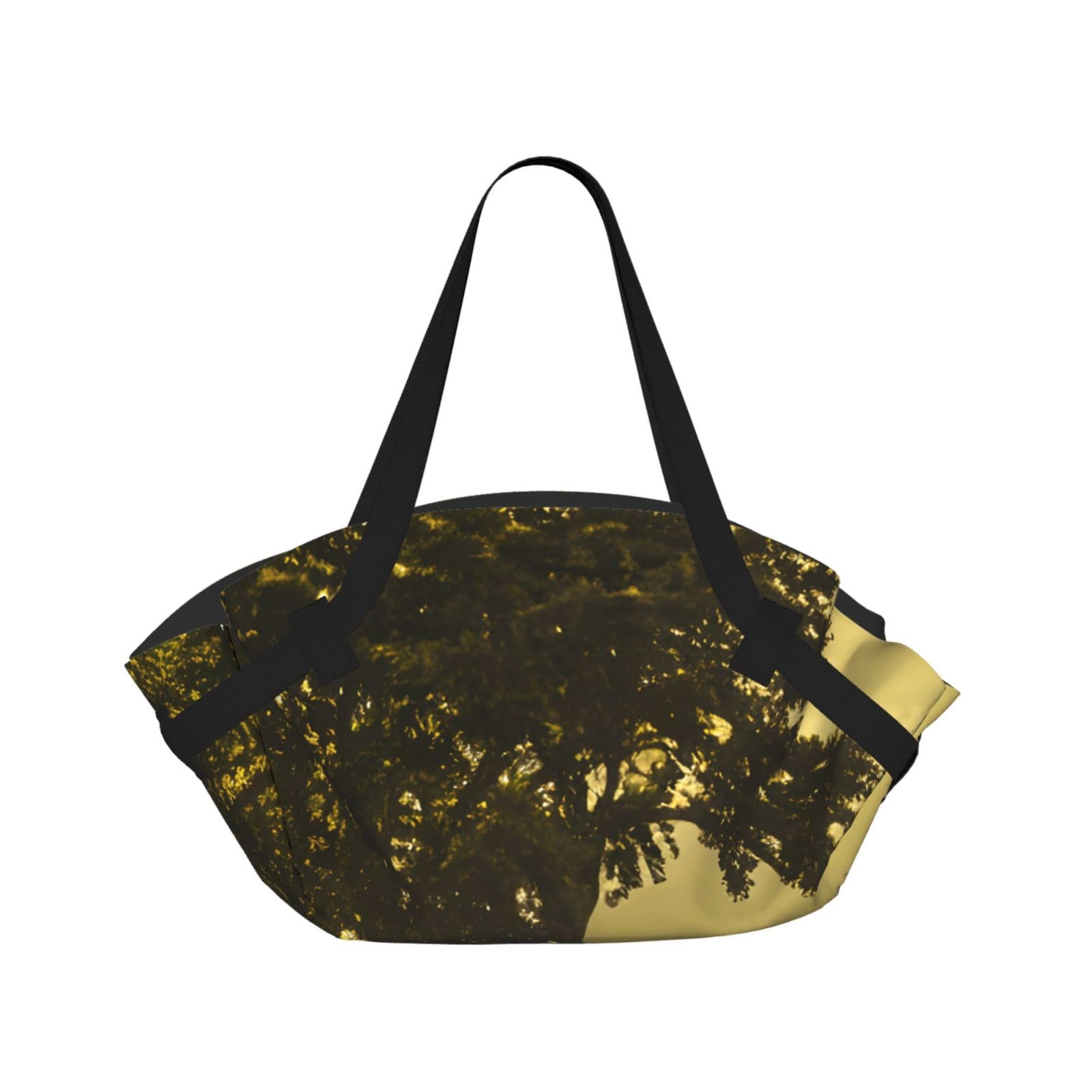 WYCZHY Horse Printed Foldable Round Picnic Blanket Converts to Carry Bag, 37in Mat for Camping Date Night