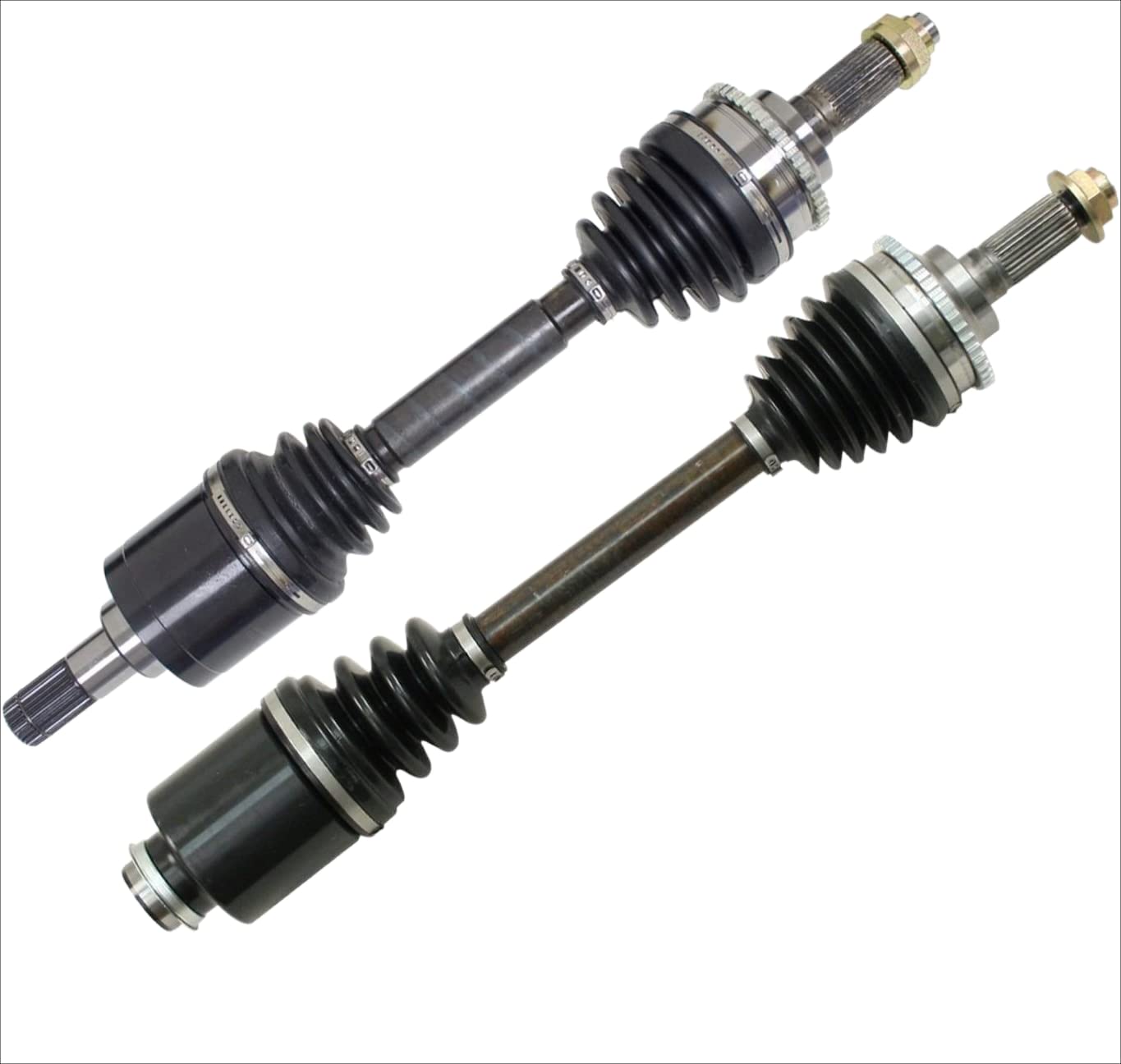 DTA MZ23152314A Front Left Right Pair - 2 New Premium CV Axles Compatible with 2006-2007 Mazda 6, Mazdaspeed Model 2.3L Turbo Manual, AWD