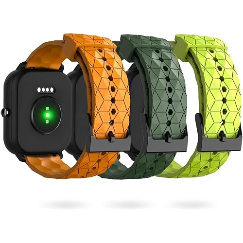 LYSANDRA Bands Compatible with IDW13,IDW16,IDW19,IDW17 Smartwatch Band, 22mm New Soft Silicone Sport Replacement Straps Compatible for Fitpolo/Woneligo W3 Smartwatch