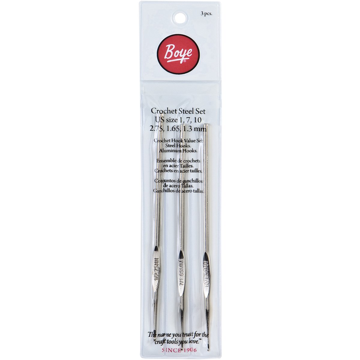 Boye Simplicity Creative Group, Inc Steel Crochet Hook Set,