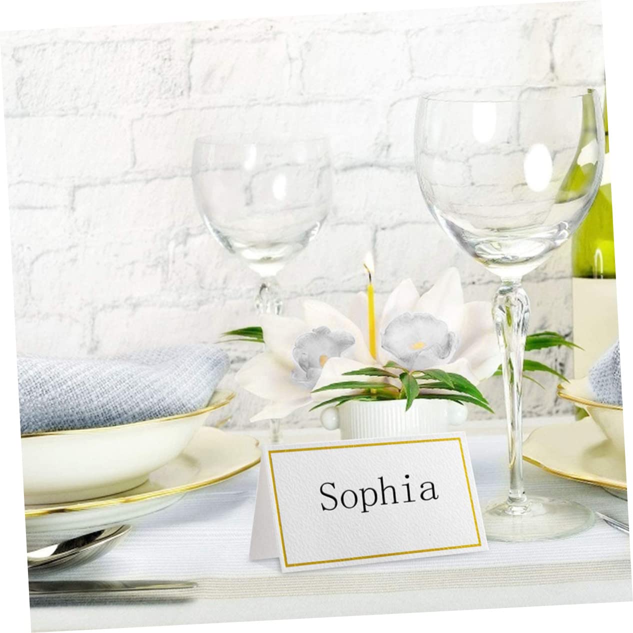 Alipis 200 Pz segnaposto di confine bigliettini personalizzati cartoncini personalizzati carte per matrimoni banchetti segnaposto segni delicati accessorio da sposa la carta
