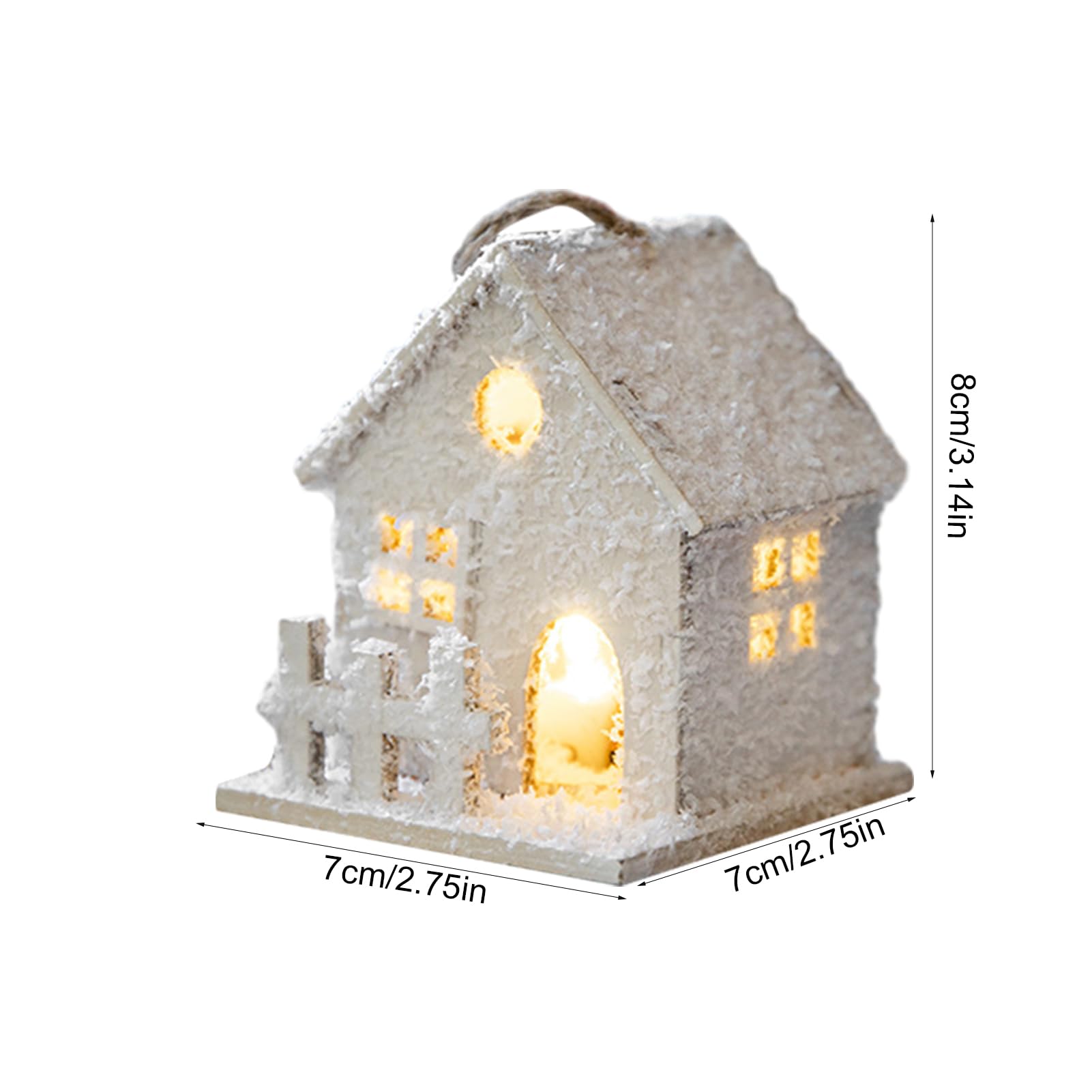 Dorp met kaarsen (batterijen) verlicht Warm wit 7 LED - Kerstdecoratie voor de woning Dorp met kaarsen (batterijen) verlicht Warm wit 7 LED - Kerstdecoratie voor de woning