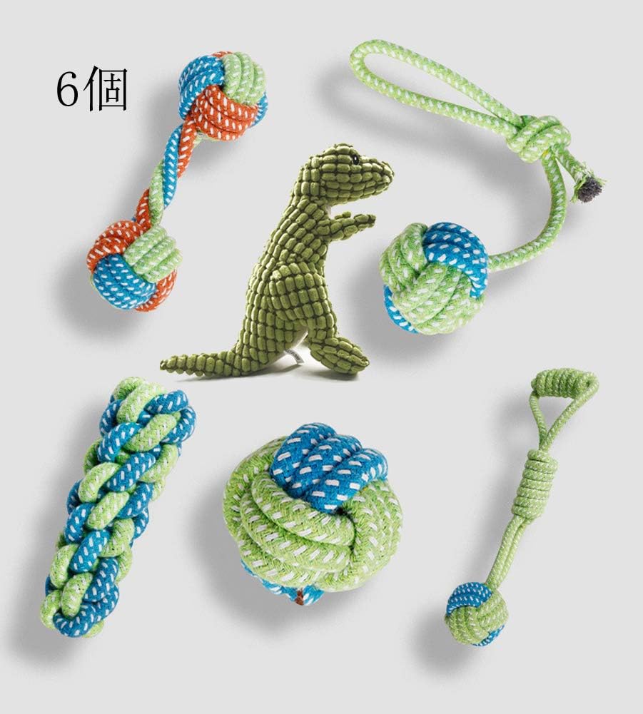 6個 犬 おもちゃ 噛むおもちゃ ペット 音の出るストレス発散 清潔 日本正規代理店品 歯磨き 発声装置搭載 耐久性セット 運動不足 丈夫 ストレス解消