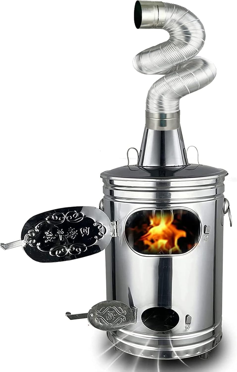 Amazon.co.jp: 焼却炉 落ち葉焼却炉 排気管付 焼却器 無煙 家庭用 ゴミ