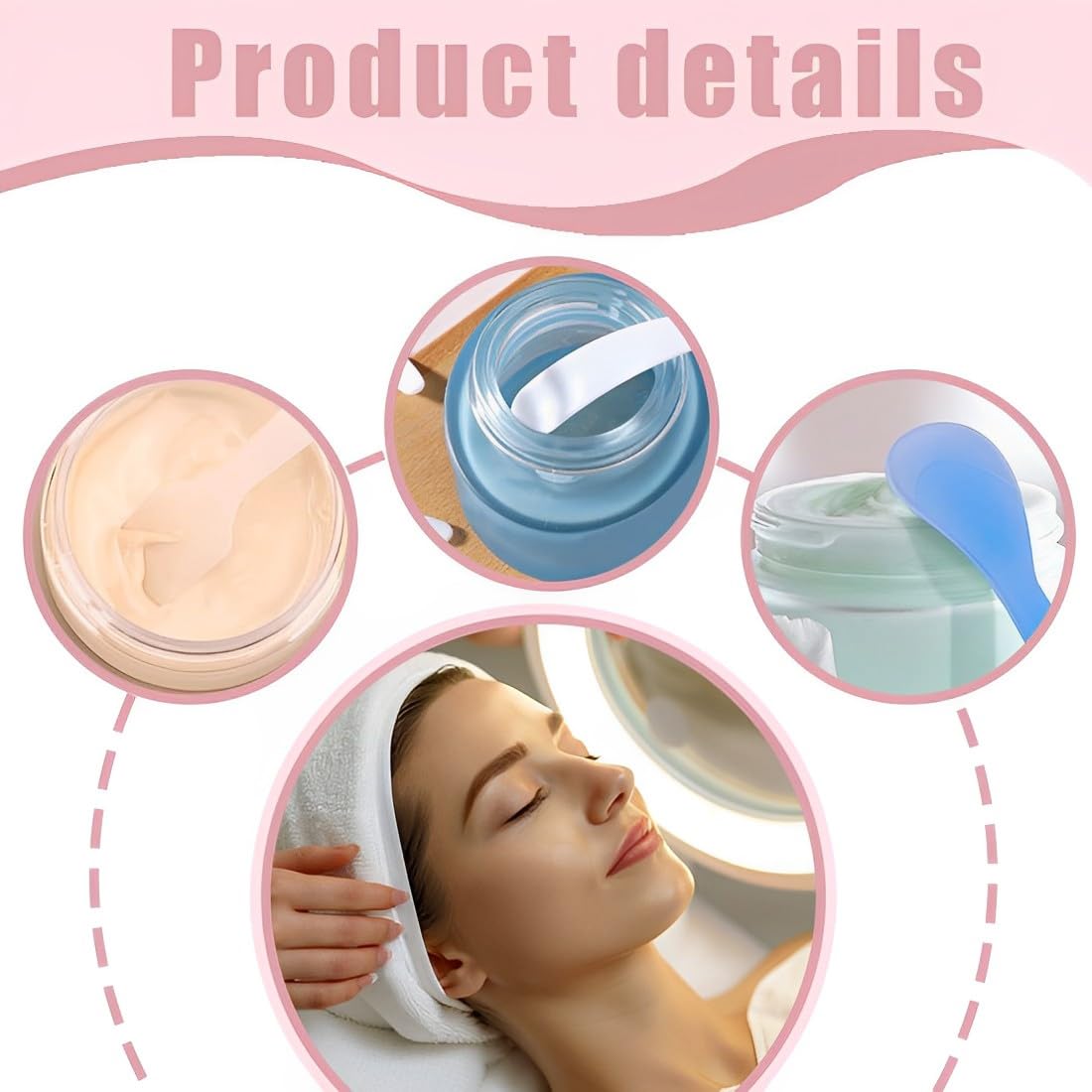 9PCS Mini spatola per trucco in Cura della pelle Applicatore cosmetico per il viso Cucchiaio per maschera per il viso Crema Lozioni Idratanti