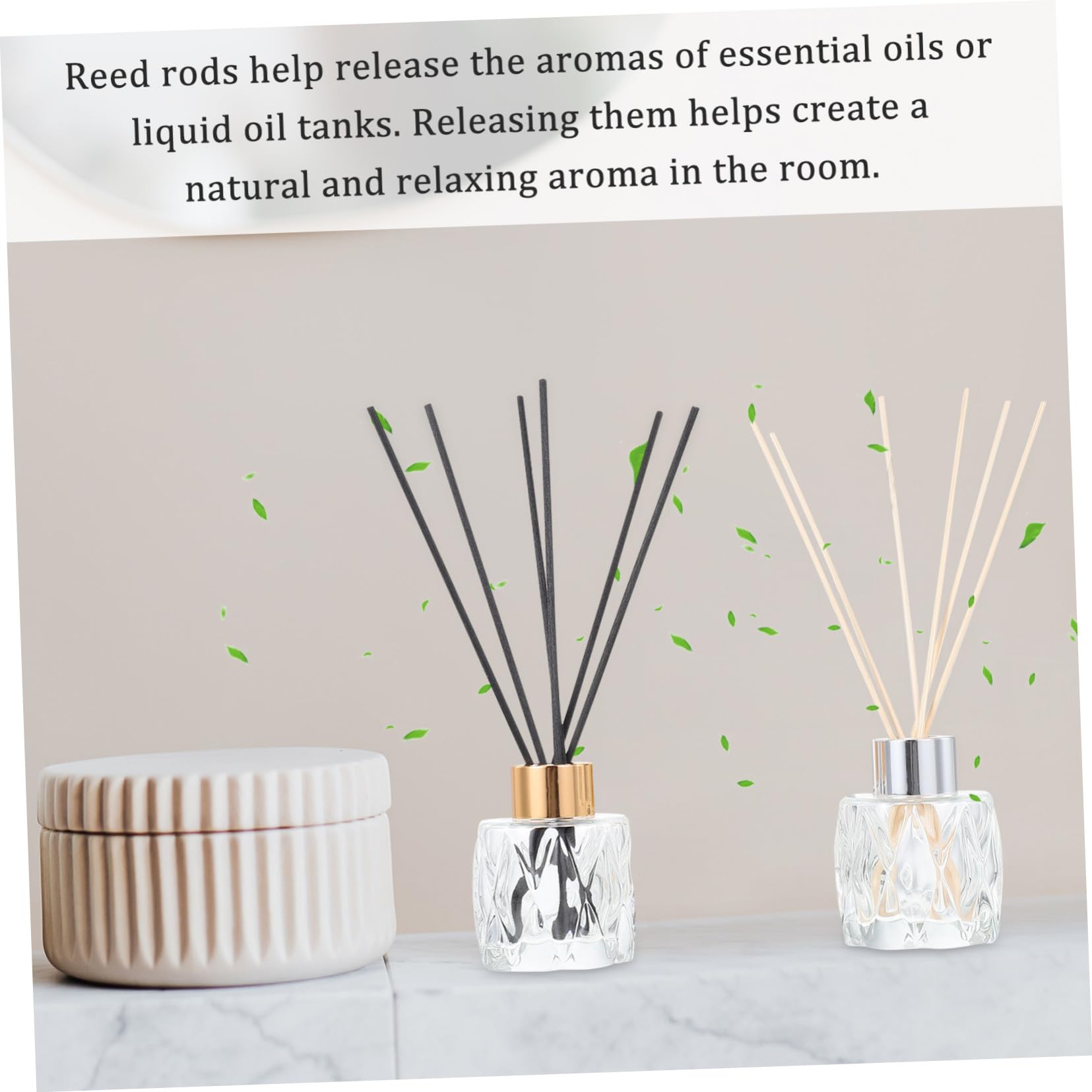 VALICLUD Glas-aromatherapieflaschen Für Zuhause Duftflaschen Mit Diffusorstab Einfache Duftflaschen Für Wohnzimmer Badezimmer Schlafzimmer Und Arbeitszimmer