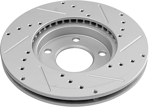 Miniatura 6 de TRQ Pastilla de freno metálica delantera y kit de rotor de rendimiento compatible con Escape Mariner Tribute