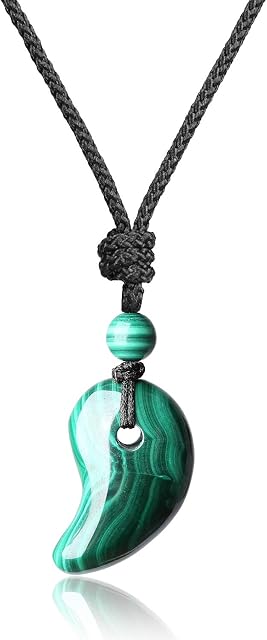 COAI Three Sacred Treasures Magatama Stone Pendant Necklace