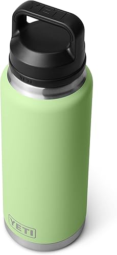 Miniatura 7 de YETI Rambler Botella de 36 onzas, aislada al vacío, a prueba de fugas, acero inoxidable con tapa para sorbos