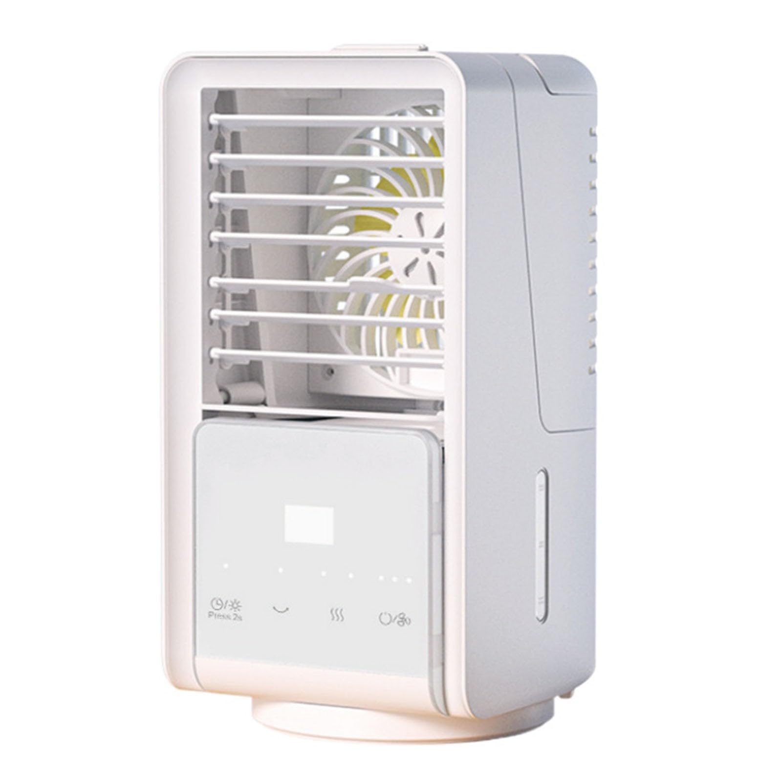 Vortex Air Bladeless Tower Fan Heater Oscillating Hot Cold White Electric Fans Cooling Quiet Bedroom Cold Spray Water Desktop Charging Outdoor Small Chiller Mini Portable Conditioner
