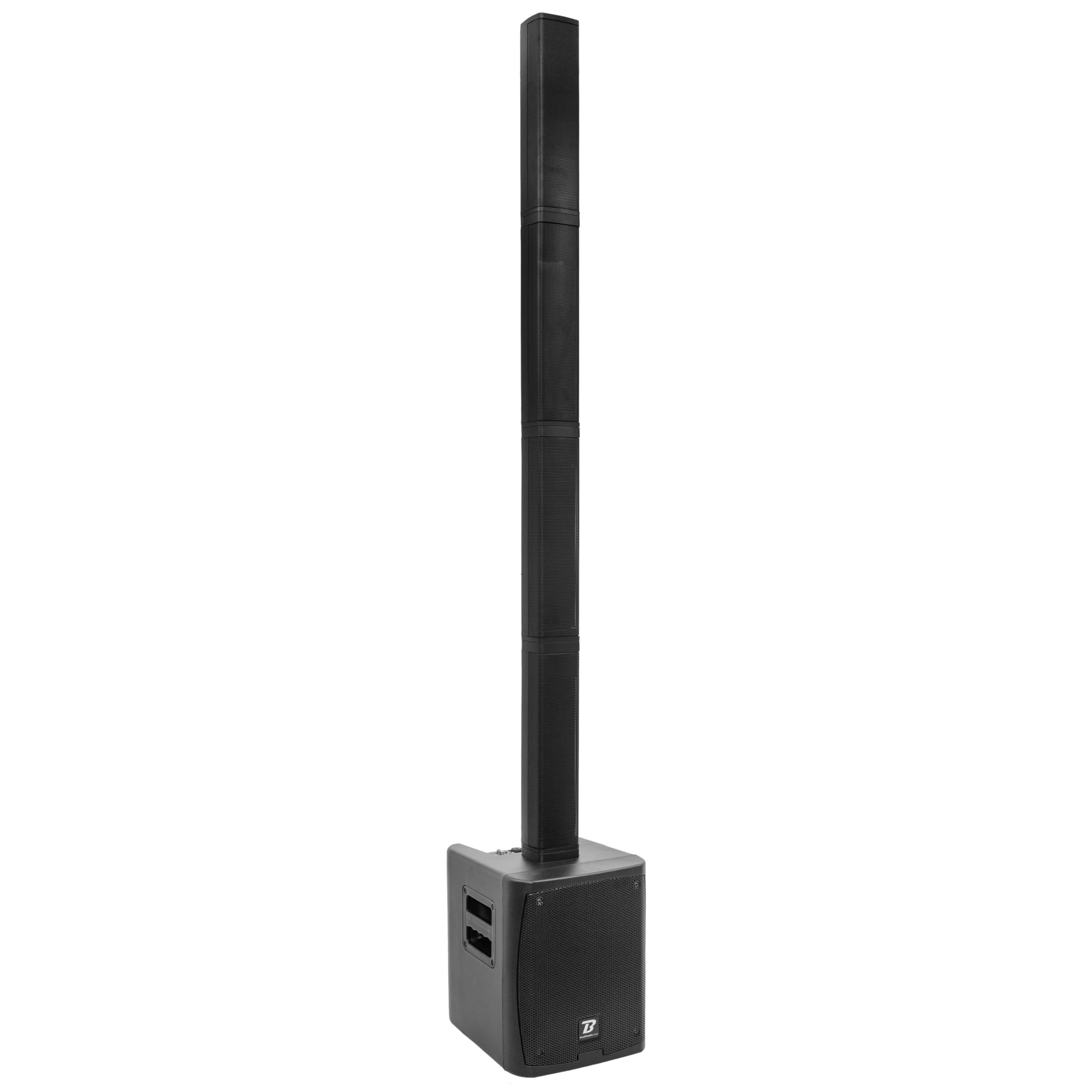 BoomToneDJ FuryLine 400 – Tragbares Lautsprechersystem, 400 W, Bluetooth 5.0, TWS, integrierter DSP, ideal für Konzerte, Outdoor, Partys, Proben, Lieferung mit Schutzhülle, zuverlässige französische
