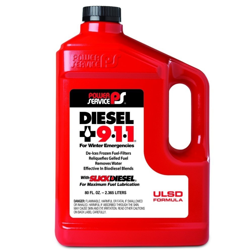 Power Service 08080-06 Diesel 9•1•1 Fuel Additive - 80 oz. (6)