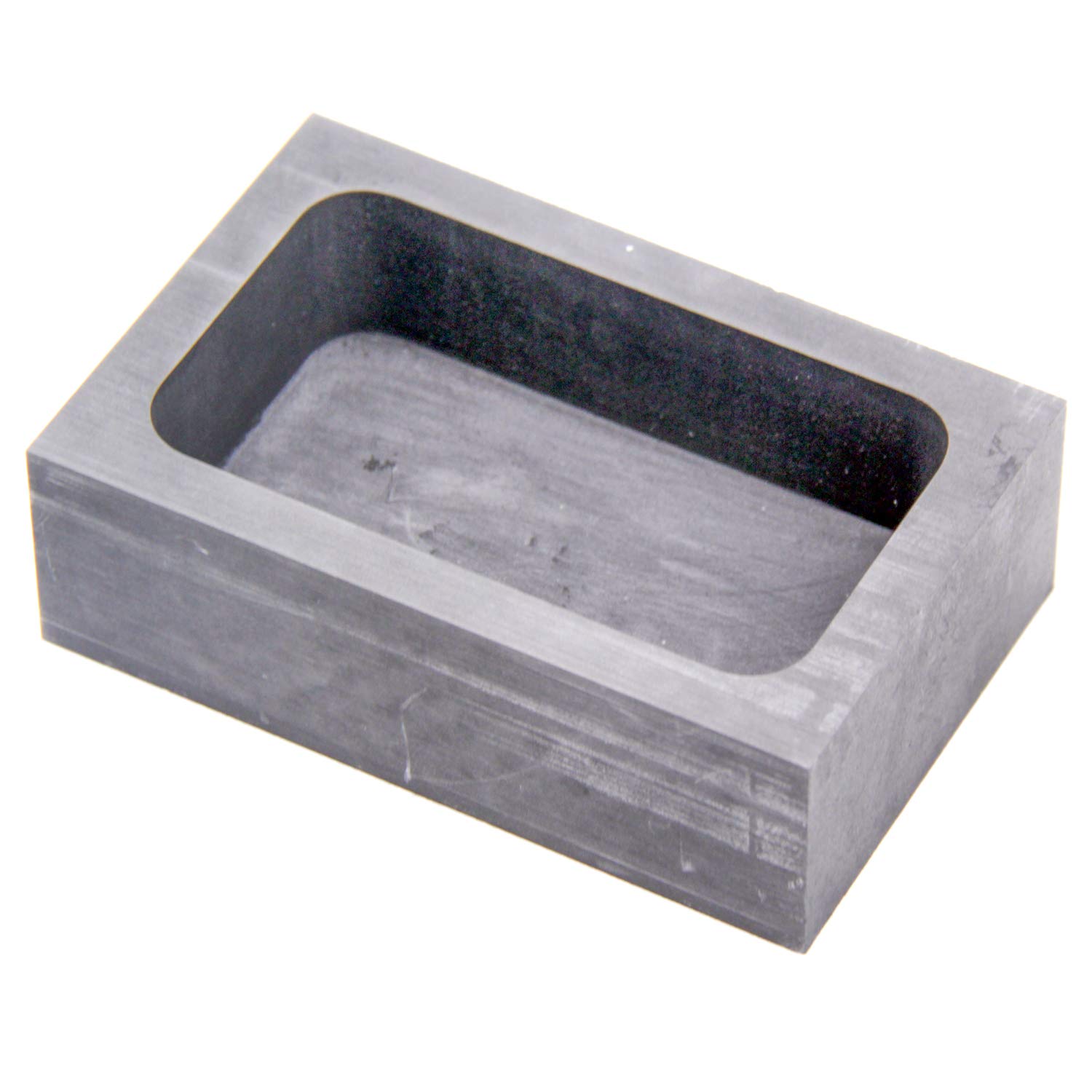 Graphite Ingot Mold, High Purity Refining Graphite, Melting Casting Mould for Gold Silver Aluminum Copper Brass Zinc Plumbum and Alloy Metals (4.92x3.15x1.57inch/3250gGold)