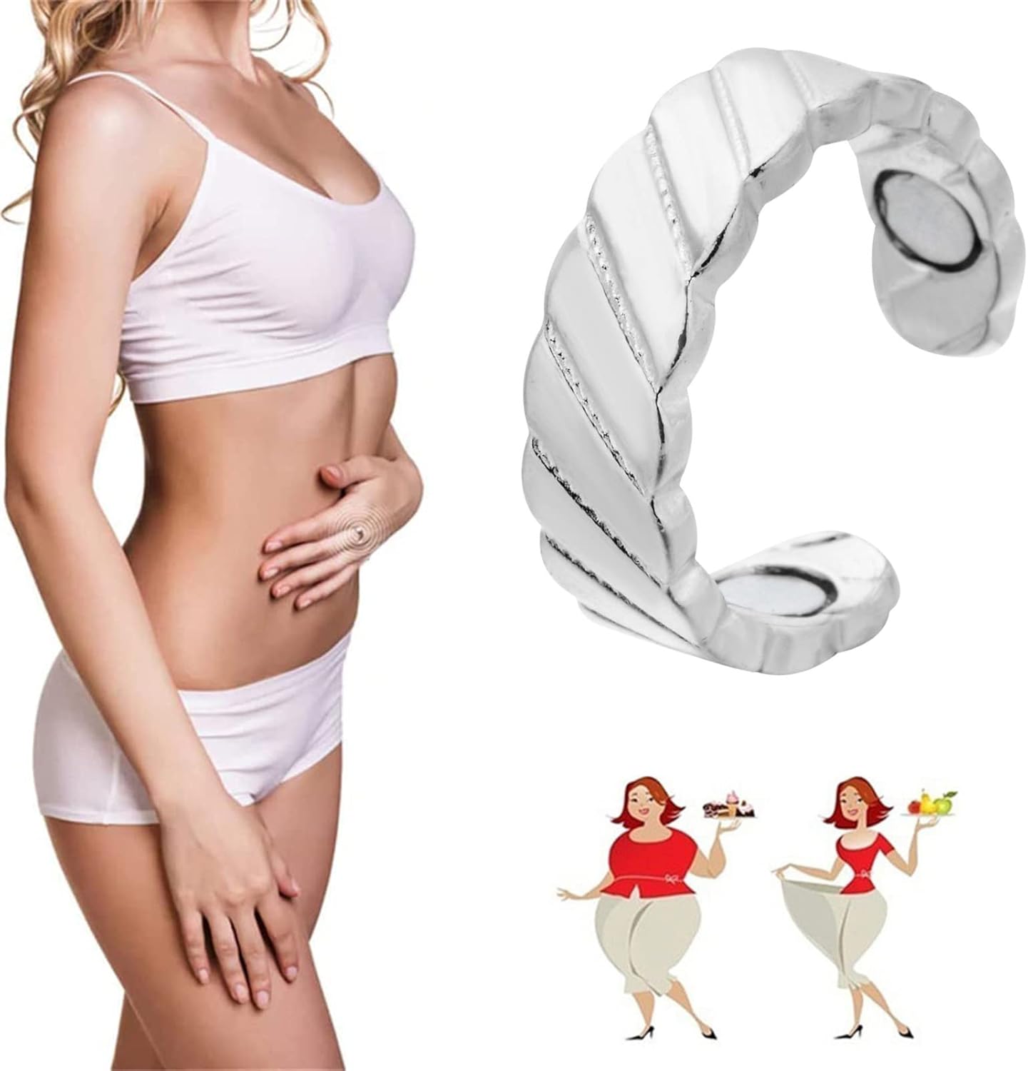 Lymphatic Drainage Therapeutic Ring, Blood Sugar Control Ring