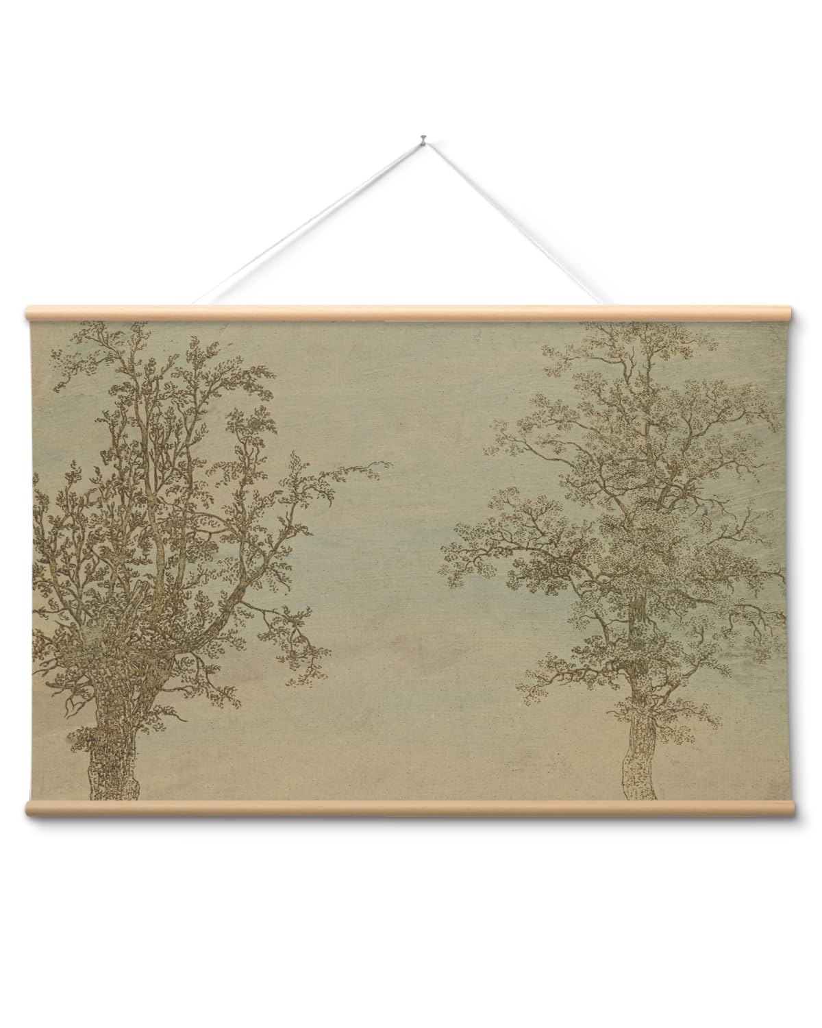 VIYYIEA Extra Large Canvas Wall Art Wabi Sabi Tree Sketch