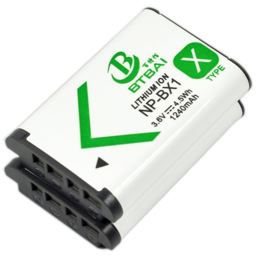 2X NP-BX1 Battery for Sony NPBX1 Cyber-Shot DSC-HX300 HX400 HX400V HX50 HX50V/B HX50VB HX60V HX80 HX90 HX90V RX1 RX100 II III M2 M3 RX100/B M2/B RX100M3 RX1B RX1R RX1R/B WX300 WX300/B