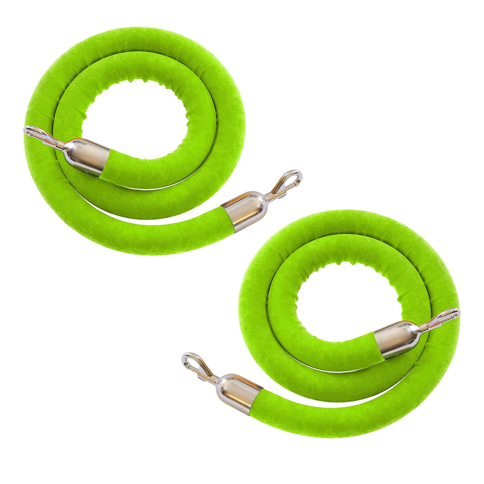 Corde de suspension VIP rouge en mousse avec mousqueton en acier inoxydable pour poteaux