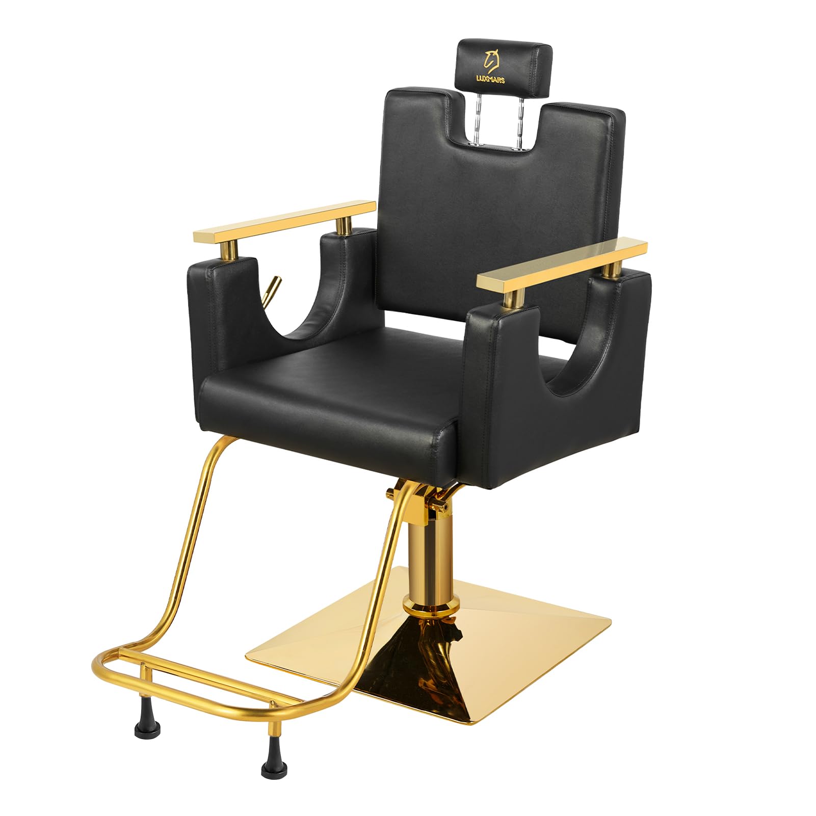 Heavy Duty Barber Chair, 360° Swivel Reclining Salon Chair for Hair Stylist, Height Adjustable Hydraulic Hairdressing Chair with Footrest for Barber Shop, Beauty Salon, Hairdressers