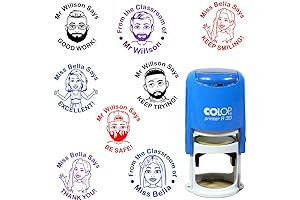 BITMOJI Teacher Self Inking Rubber Stamp for Educators