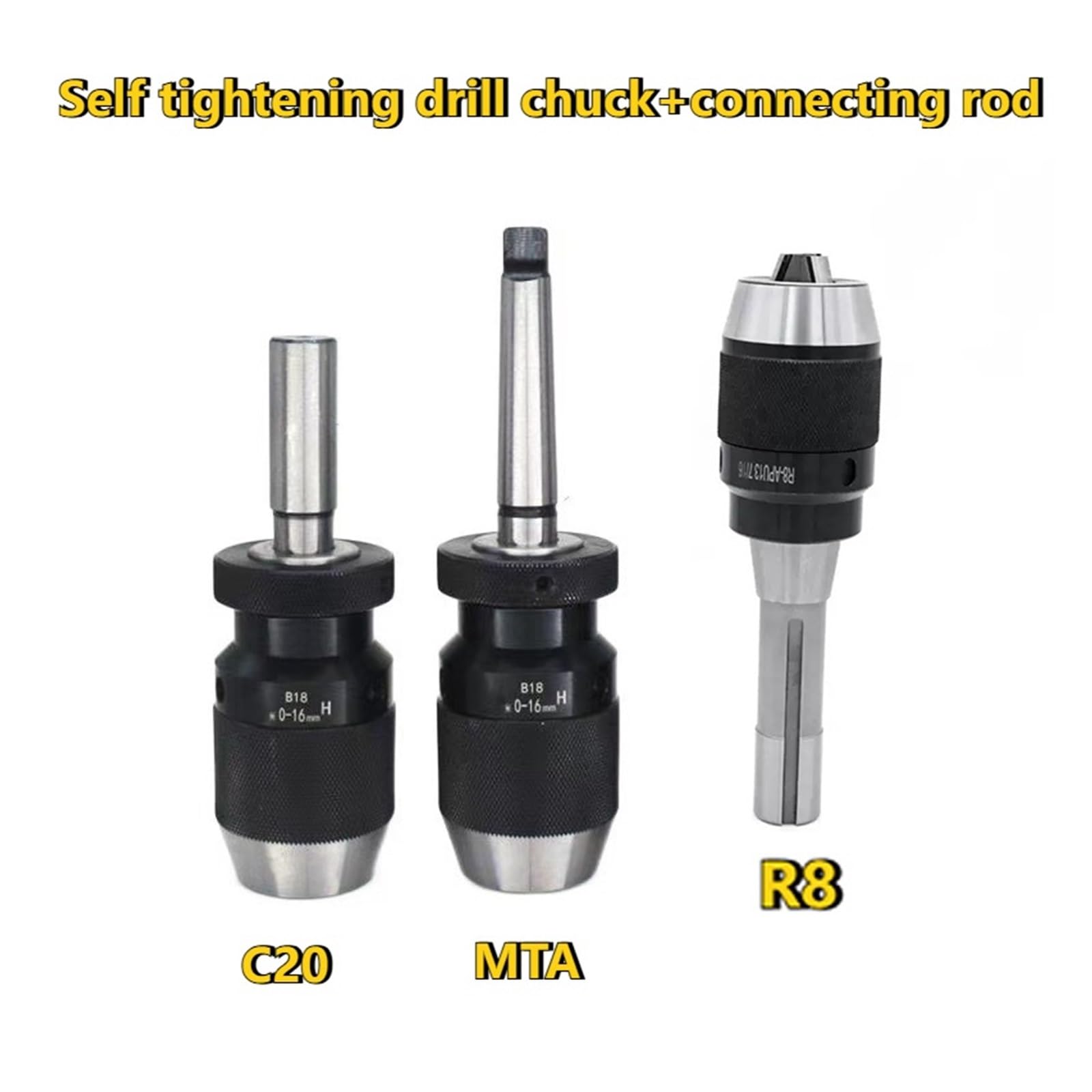 B10 B12 B16 B18 B22 samozaciskowy uchwyt wiertarski MT1 MT2 MT3 MT4 C6 C8 C12 C16 C20 R8 tokarka 1-10-113mm 1-16mm(MTB3-B16 (1-16mm))