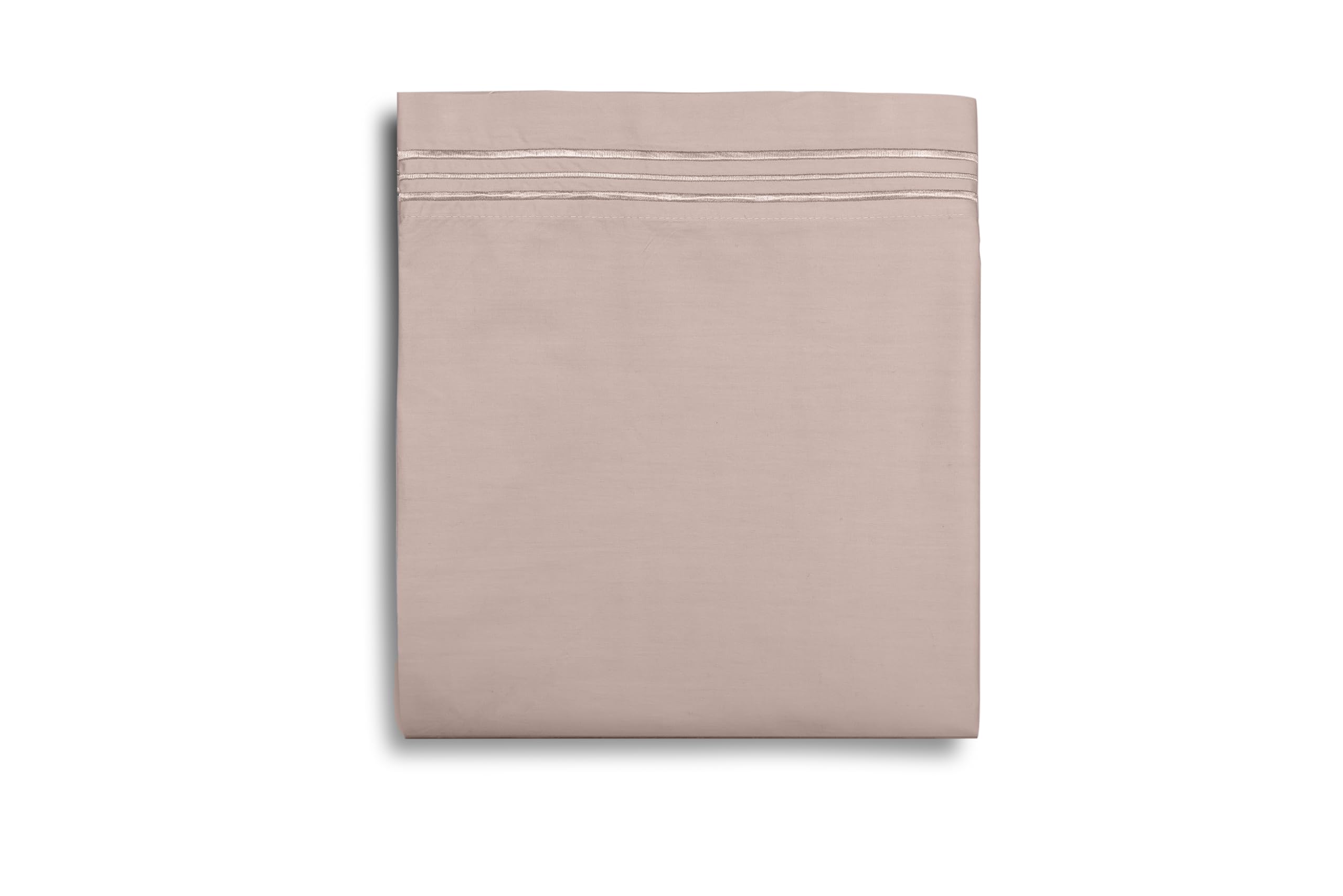 hermet Laura Biagiotti Double Bed Sheet Set, Plain Colour with Embroidery, 100% Cotton Percale, Top Sheet, Fitted Sheet - Image 2