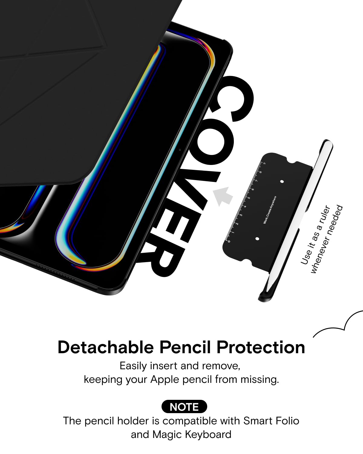 MOFT Case for iPad Pro 11 inch (M4 2024), Slim Float Folio Case