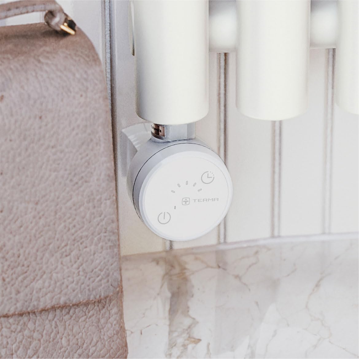 anapont Elektrischer Badheizkörper 1475x600 Handtuchheizkörper – WiFi und Bluetooth - Handtuchradiator, IPx5, komplett montiert – Atmosphäre & Komfort im Bad (mit Zeitschaltuhr)
