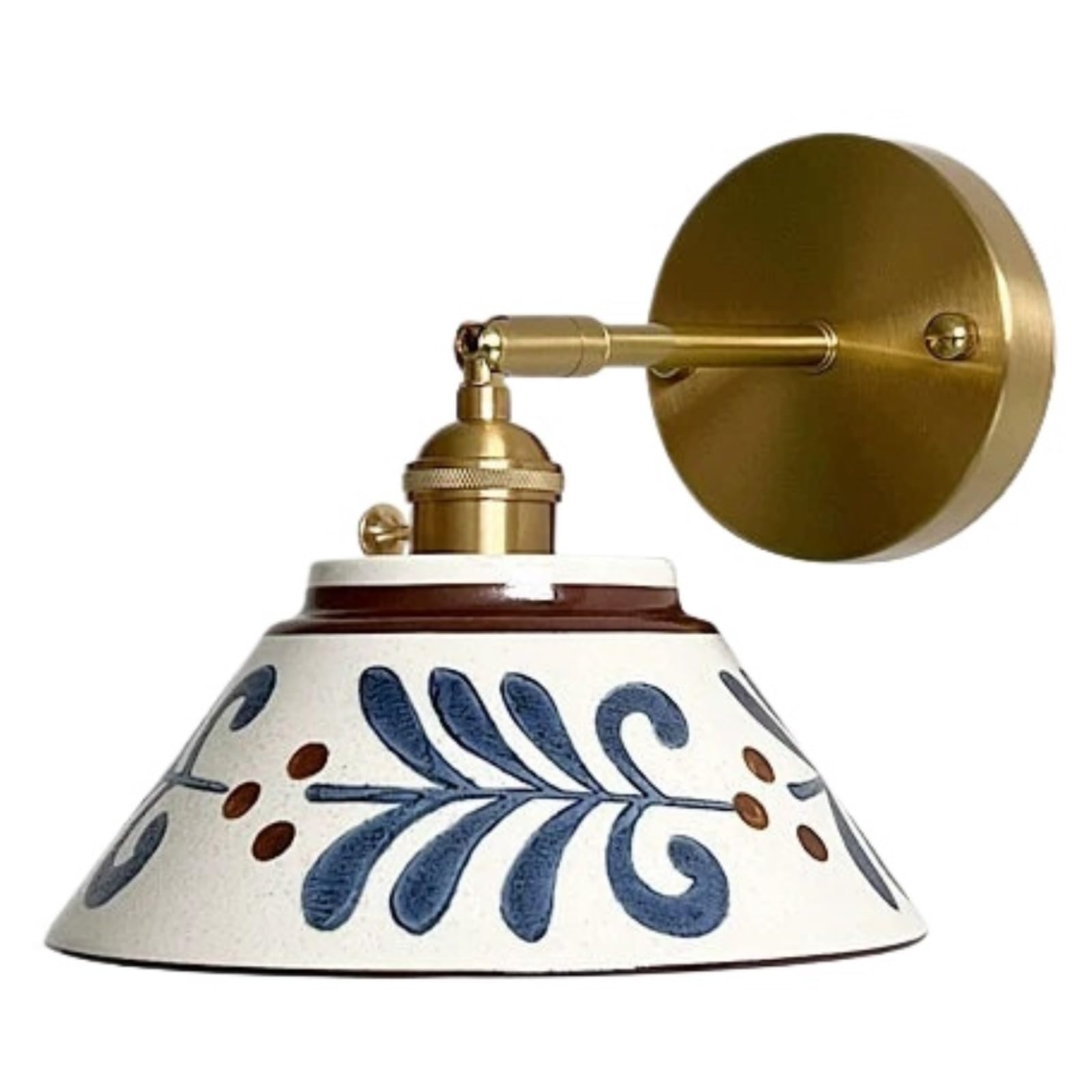 FEITENGDA Single Head Three Tone Wall Sconce Adjustable Wall Light