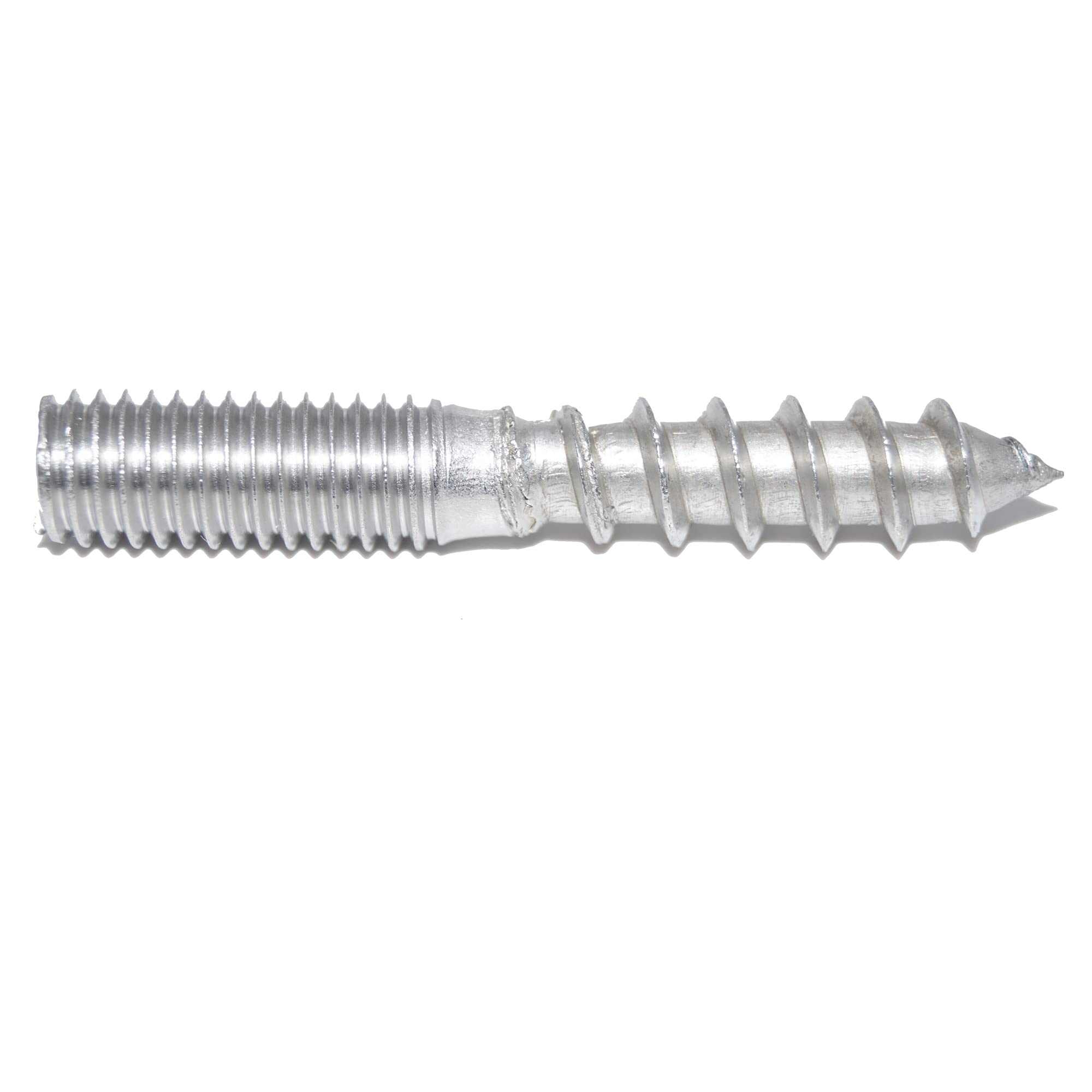 Lot de 5 vis à double filetage M6 x 180 - Sans surface de clé - En acier inoxydable A2 VA