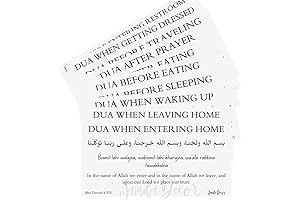 Stunning Muslim Dua Stickers Adorn Your Home with Islamic Elegance