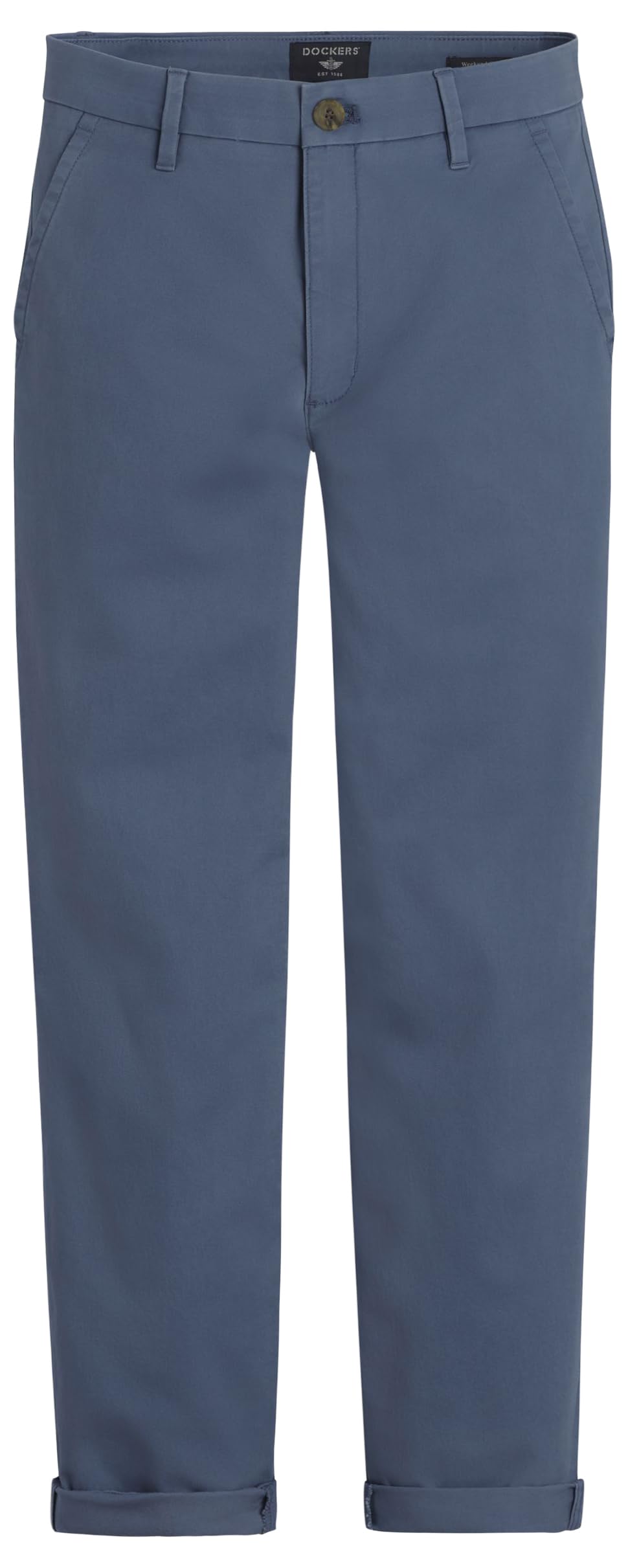 Dockers Women's Weekend Chino Slim Ankle Pants, Vintage Indigo, 24 W
