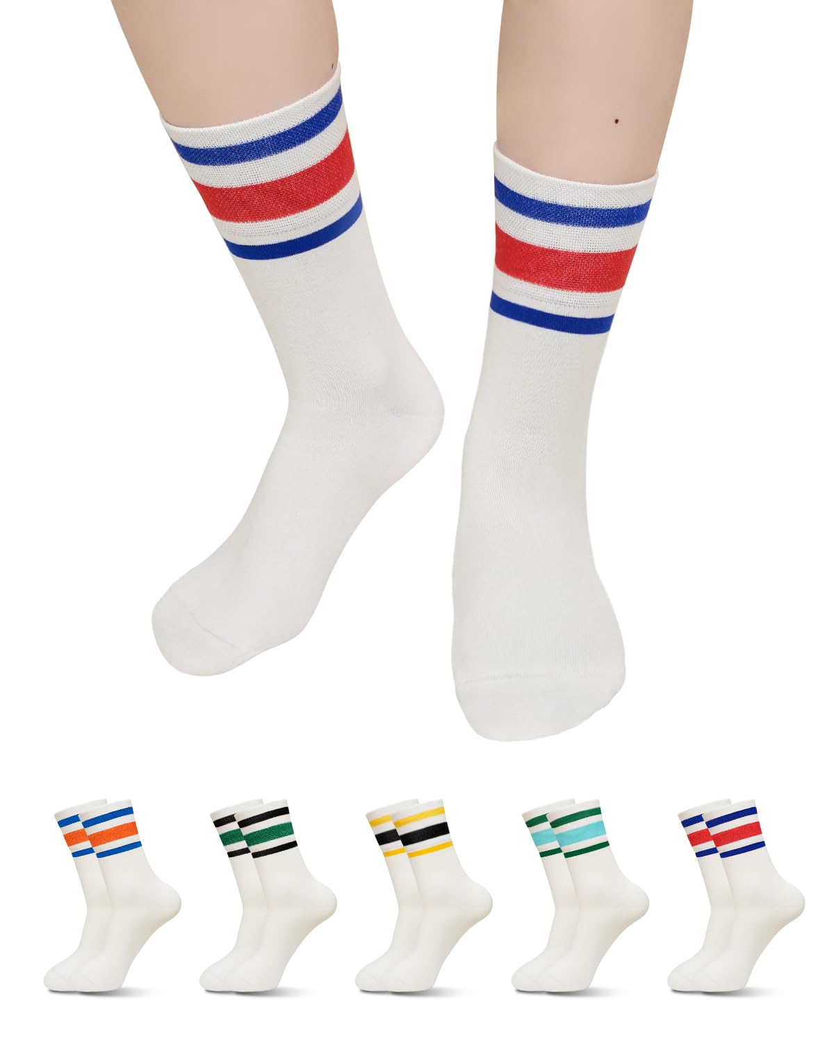 Lieblingsstück Lovely Socks Damessokken, regular, 4 paar, crew, geschenkdoos of toilettas, katoen, comfortabele kousen, glitterband, hartmotief, Set van 4 (wit, beige, grijs) met geschenkdoos, 35-38