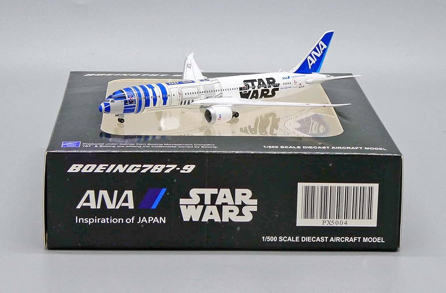 航空機・ヘリコプター ANA STAR WARS B787-9 1/500 R2D2 PX5004 Boeing 787-9 All Nippon Airways (ANA) R2D2 Livery