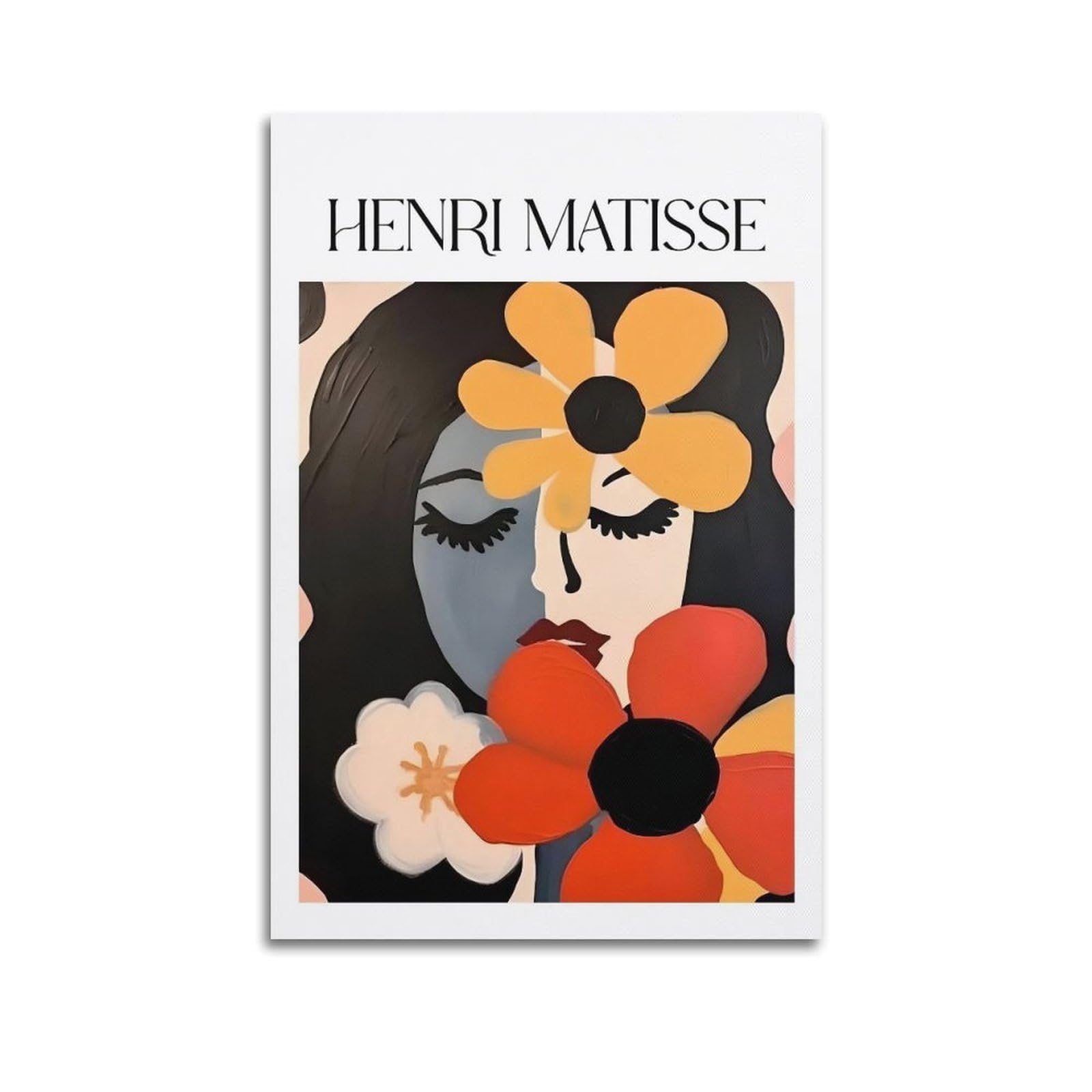 Jocrynsi Unframe-Style Henri Matisse Wall Art Beige Posters Aesthetic Canvas Wall Art Print Home Decor For Bedroom Living Room08x12inch(20X30cm)