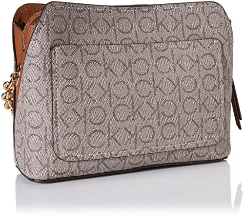 Calvin Klein Women's Hailey Signature Triple Compartment Chain Crossbody - Image 6
