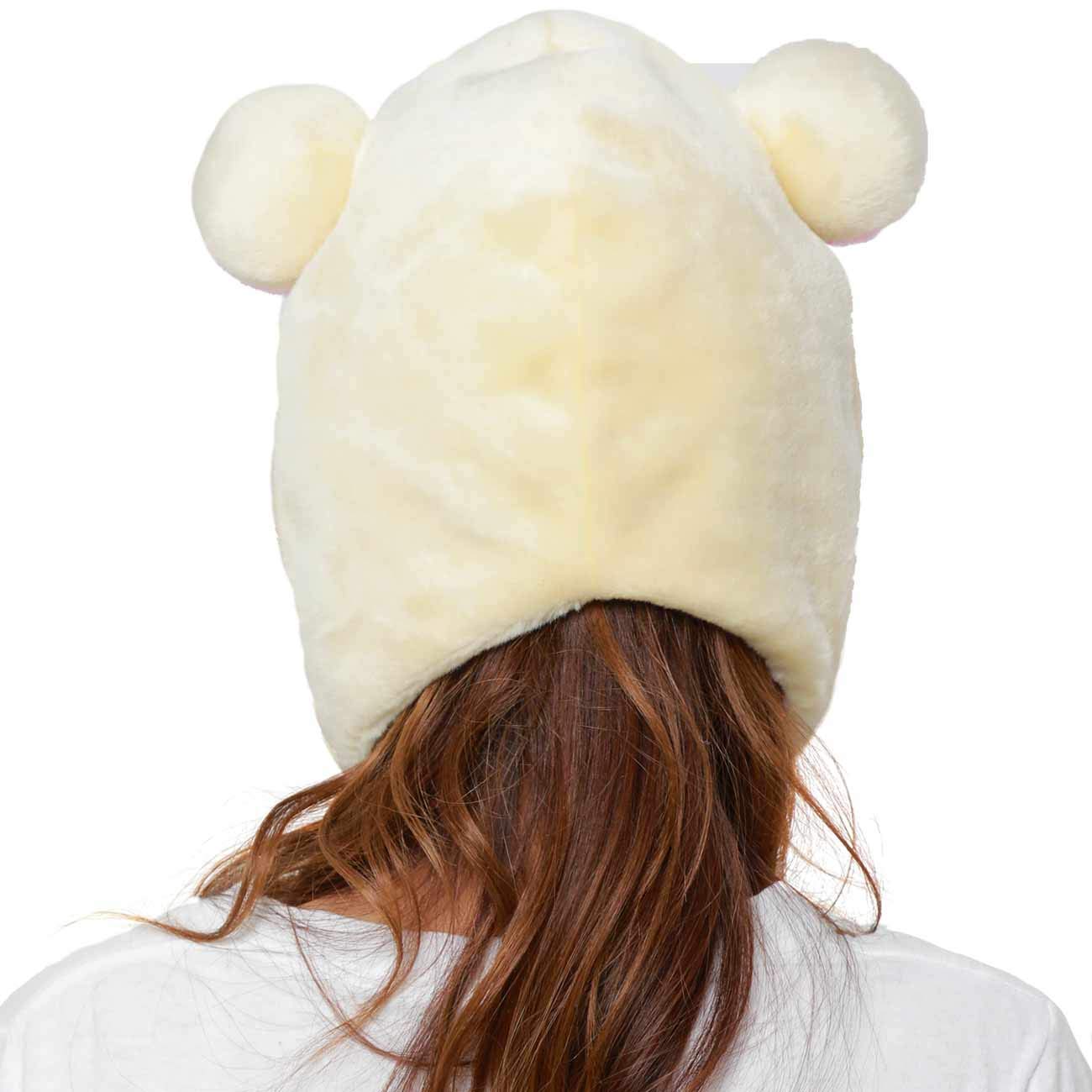 San-X Rilakkuma Animel Beanie Fluffy Beanie Cap Soft Warm Winter