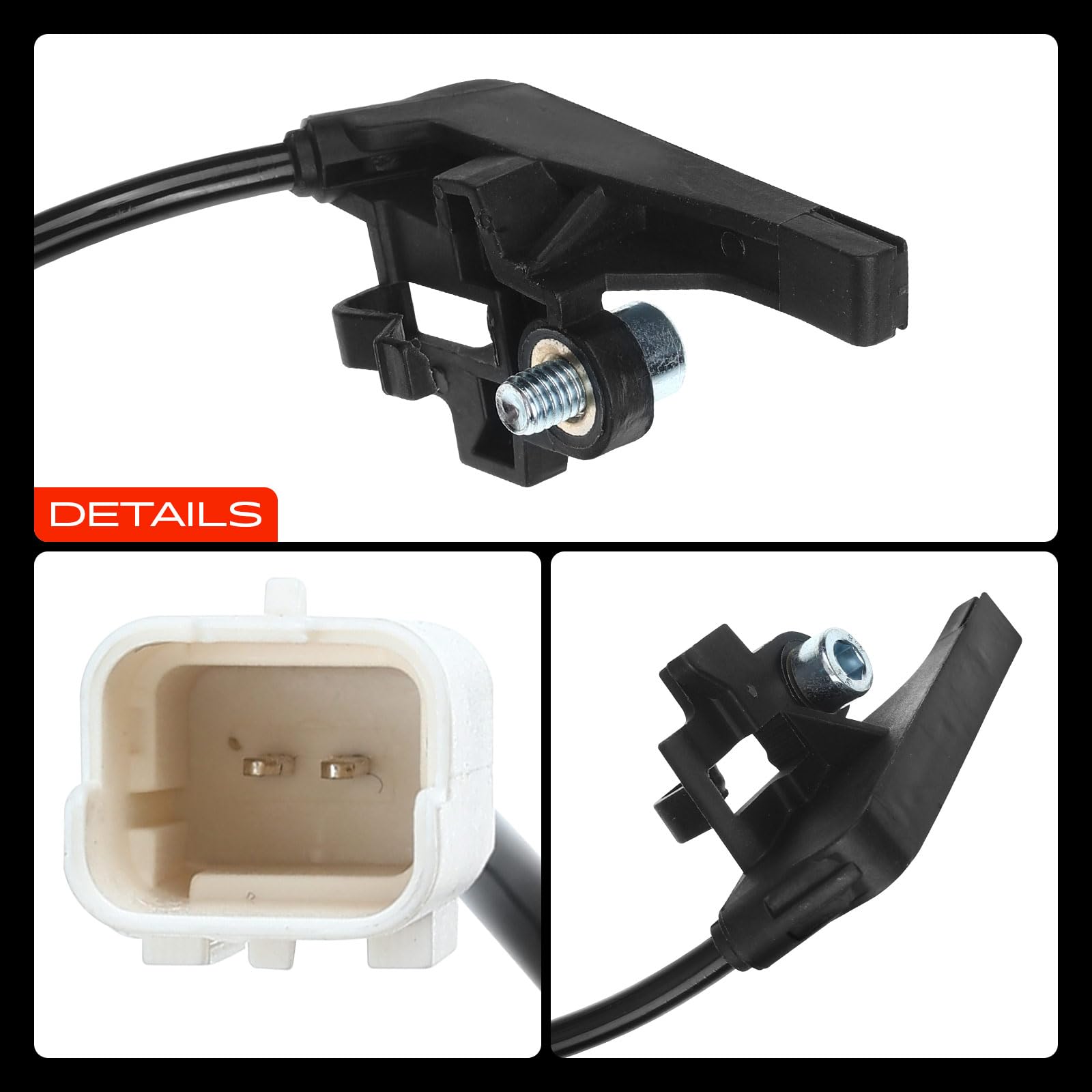 Frankberg 2 capteurs de vitesse de roue ABS arrière 96526967 | Compatible avec: 307 3A/C, C4 I LC, Berline C4, 307 Pause 3E, 307 CC 3B, 307 SW 3H, C4 Coupé LA