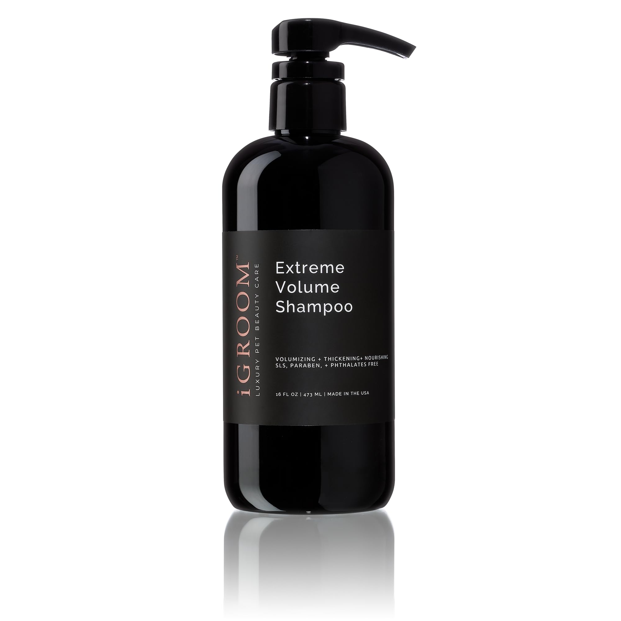 iGroom Extreme Volume Dog Shampoo, Luxury Pet Beauty Care, Adds Body and Volume, Repairs Damage, Made in USA, 473ml