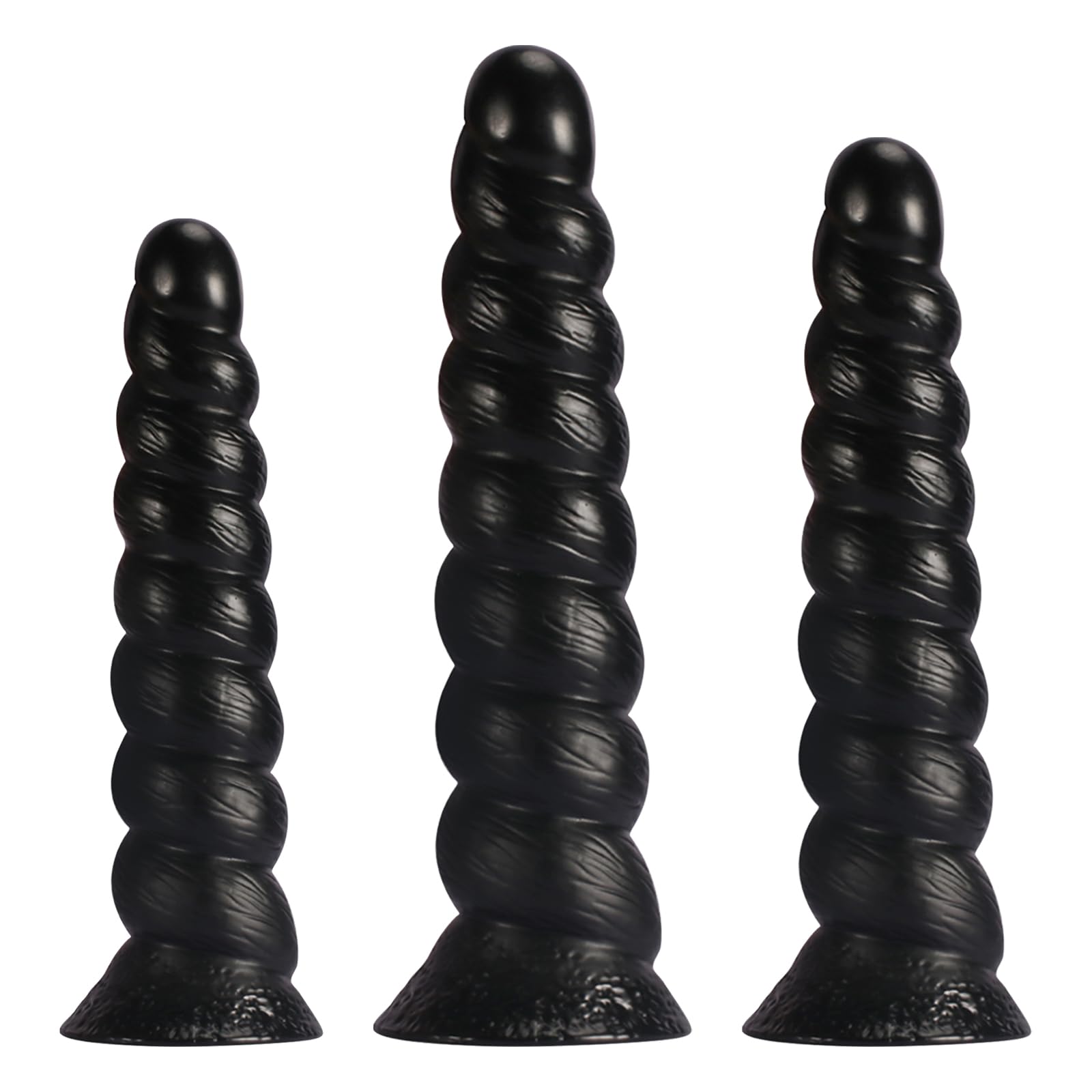 Palline anali Plug Anale, Plug Analesex Dildo Anale-dilatatore Massaggio Prostatico, Giocattoli Sessuali Anali per uomini e donne (Nero, M)