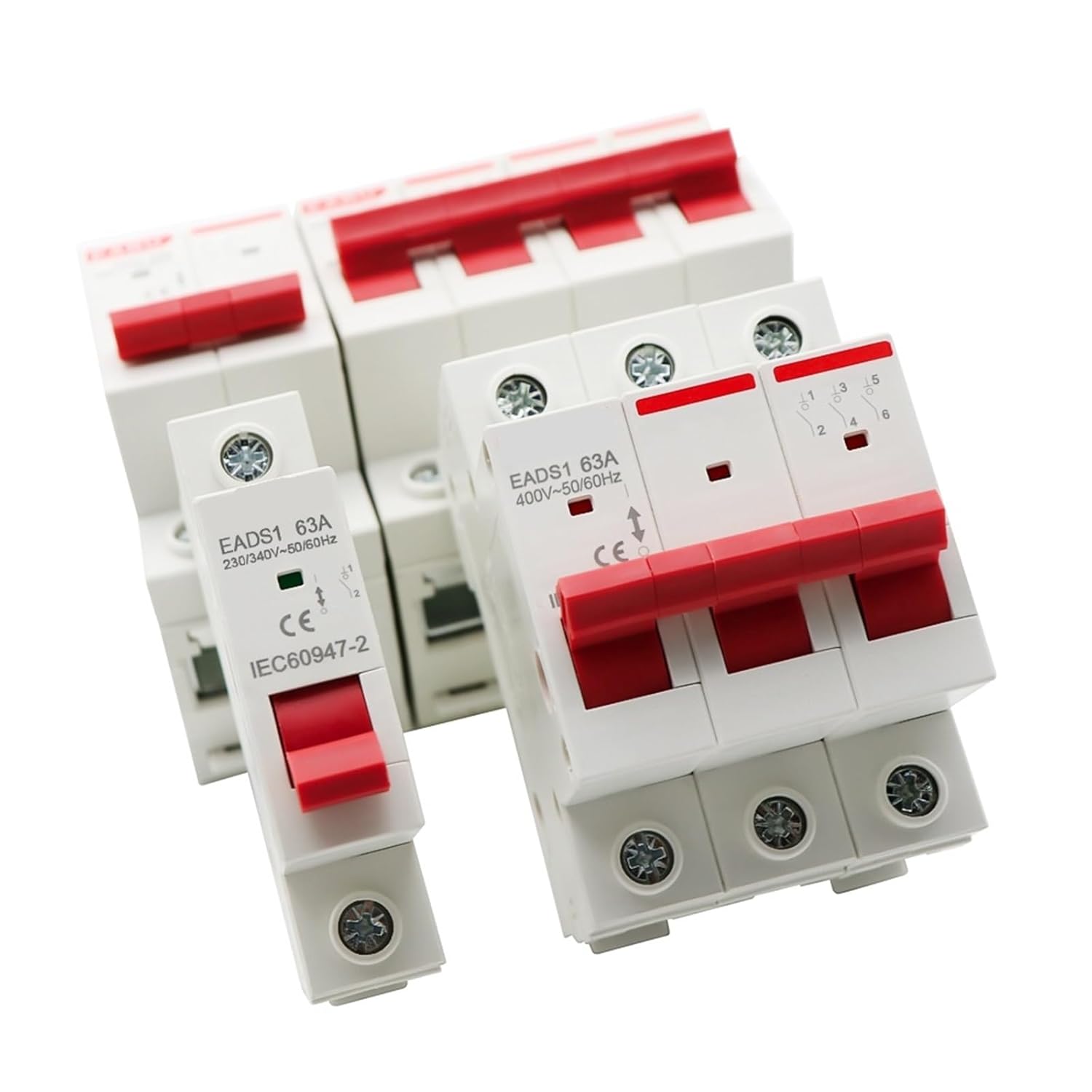 Din Rail Knife Main Switch Circuit Breaker - 1P, 2P, 3P, 4P, 40A, 63A, 100A, 125A for Home and Industrial Use - AC 230V/400V Isolator(1P,63A)