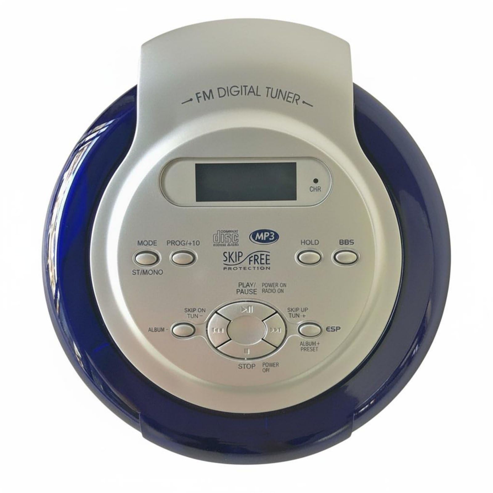 Bass Enhancement System Portable CD Player MP3 CD Player Anti-Skip Personal Stereo for Students, Commuters, Travel, Car, Blue Normal-picture-30