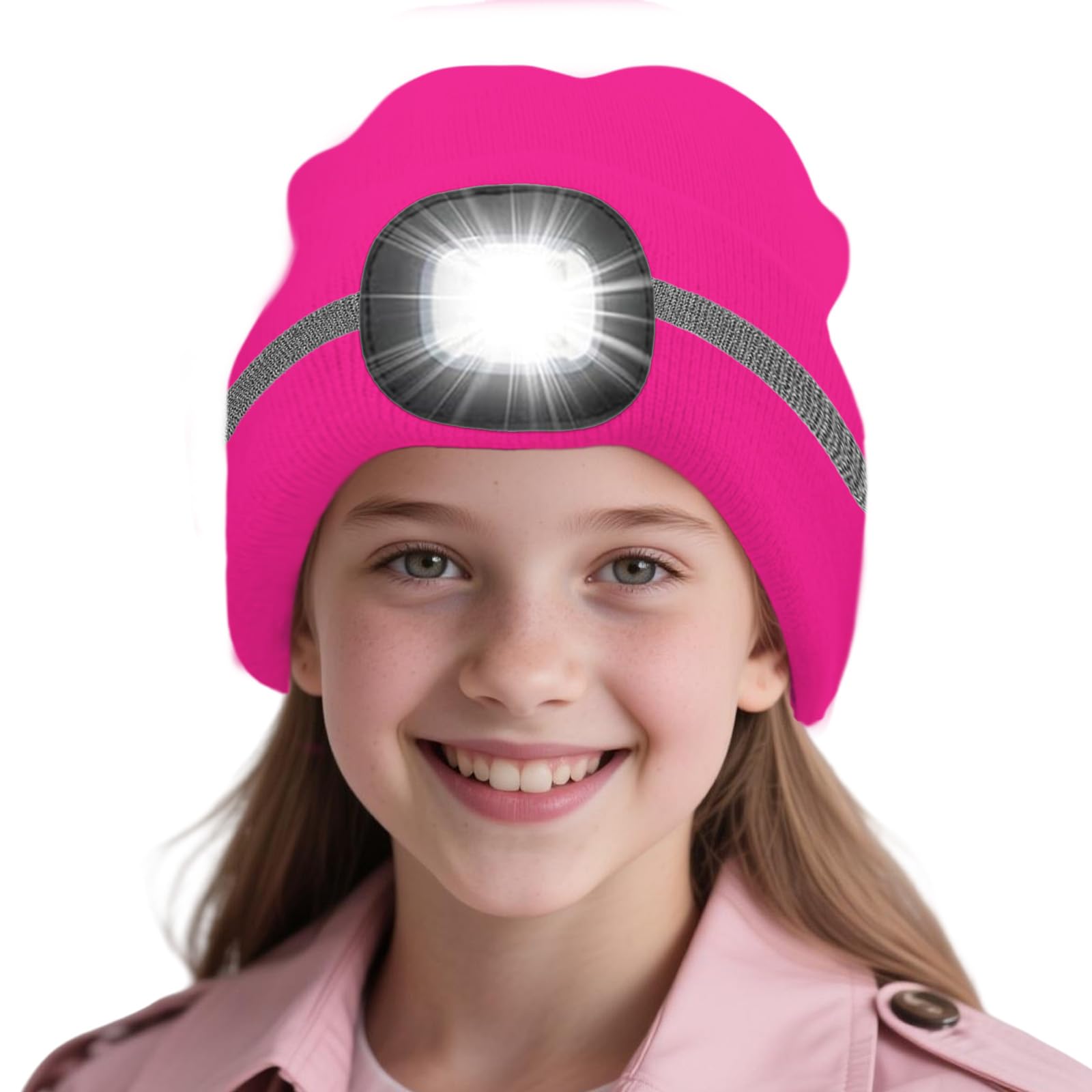 AWSOLAR Winter Mütze Mit Licht für Kinder