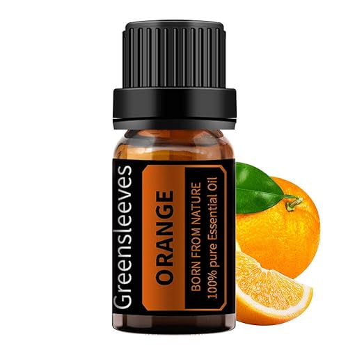 GREENSLEEVES Aceite esencial de naranja para difusor aceite de aromaterapia de naranja orgánico 100 puro para humidificadores perfumes jabón 033