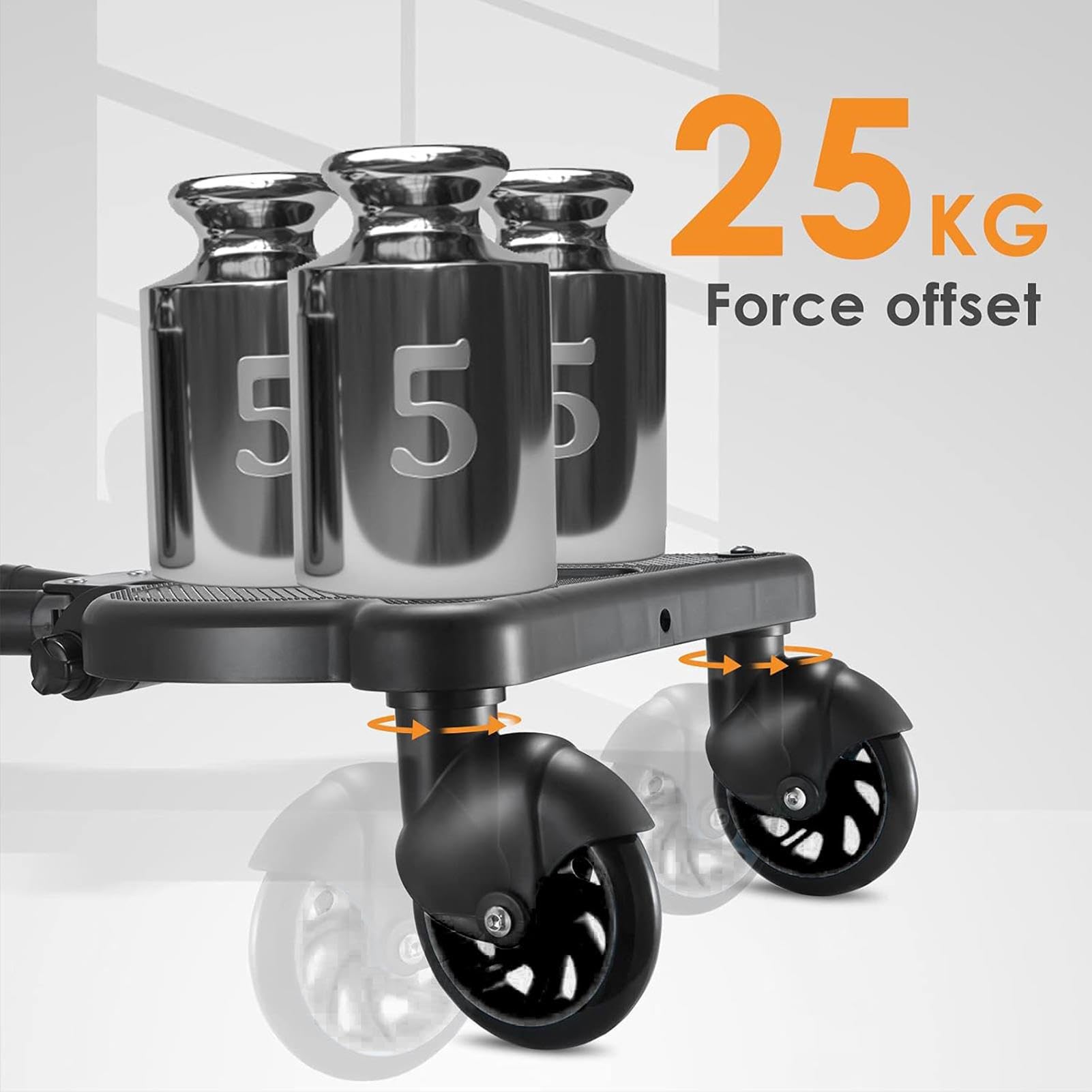 Tablero de paseo para cochecito - Tablero planeador para cochecito de fácil uso | Práctico cochecito de paseo para cochecito | Tabla rodante para cochecito de viaje flexible | Tabla de paseo