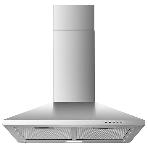 24 inch Wall Mount Range Hood Stainless Steel 450 CFM